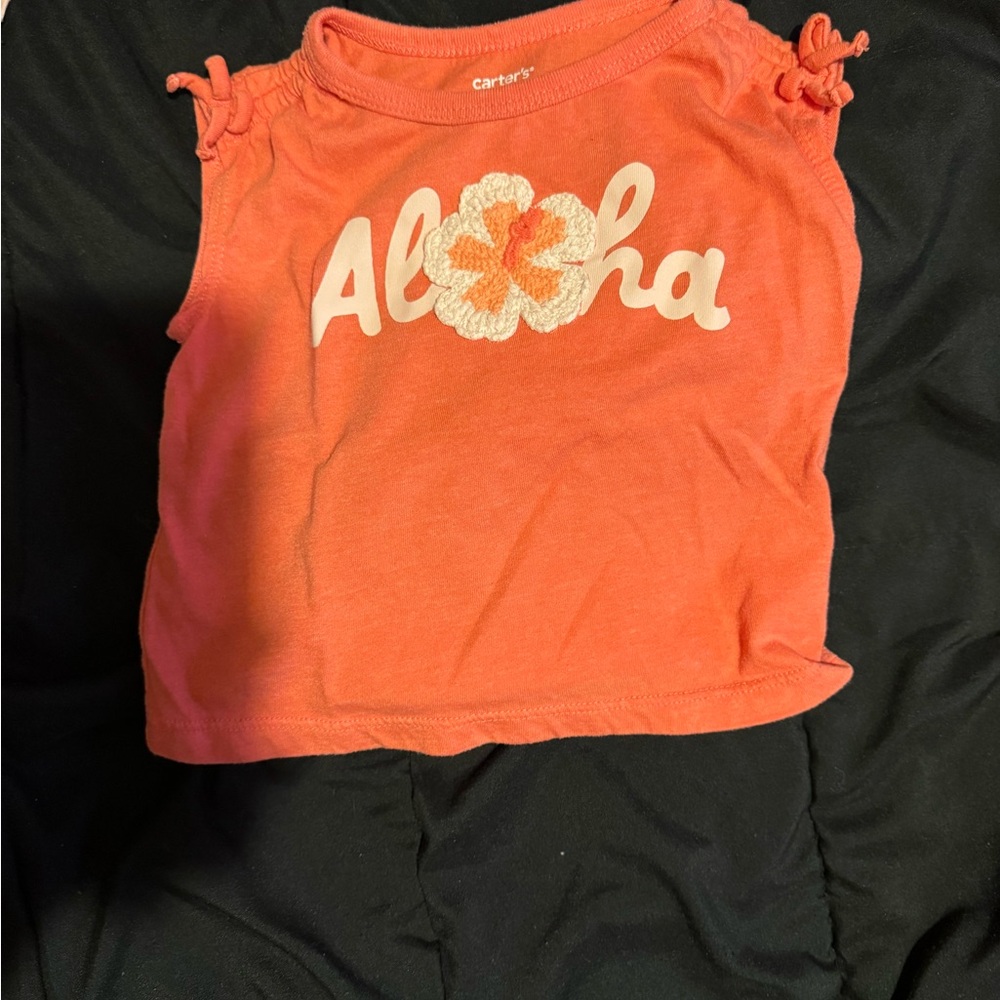 Carter's Pink Aloha Tank Top
